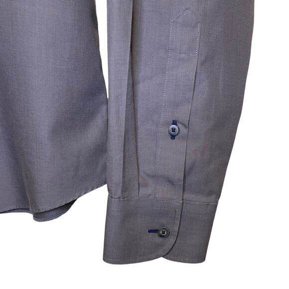 UNTUCKit Men's Wrinkle-Free Sangiovese Long Sleeve Gray Button Down Shirt Medium - Picture 3 of 9